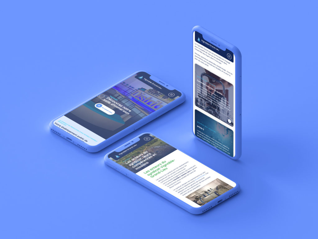 version mobile du site vignoble